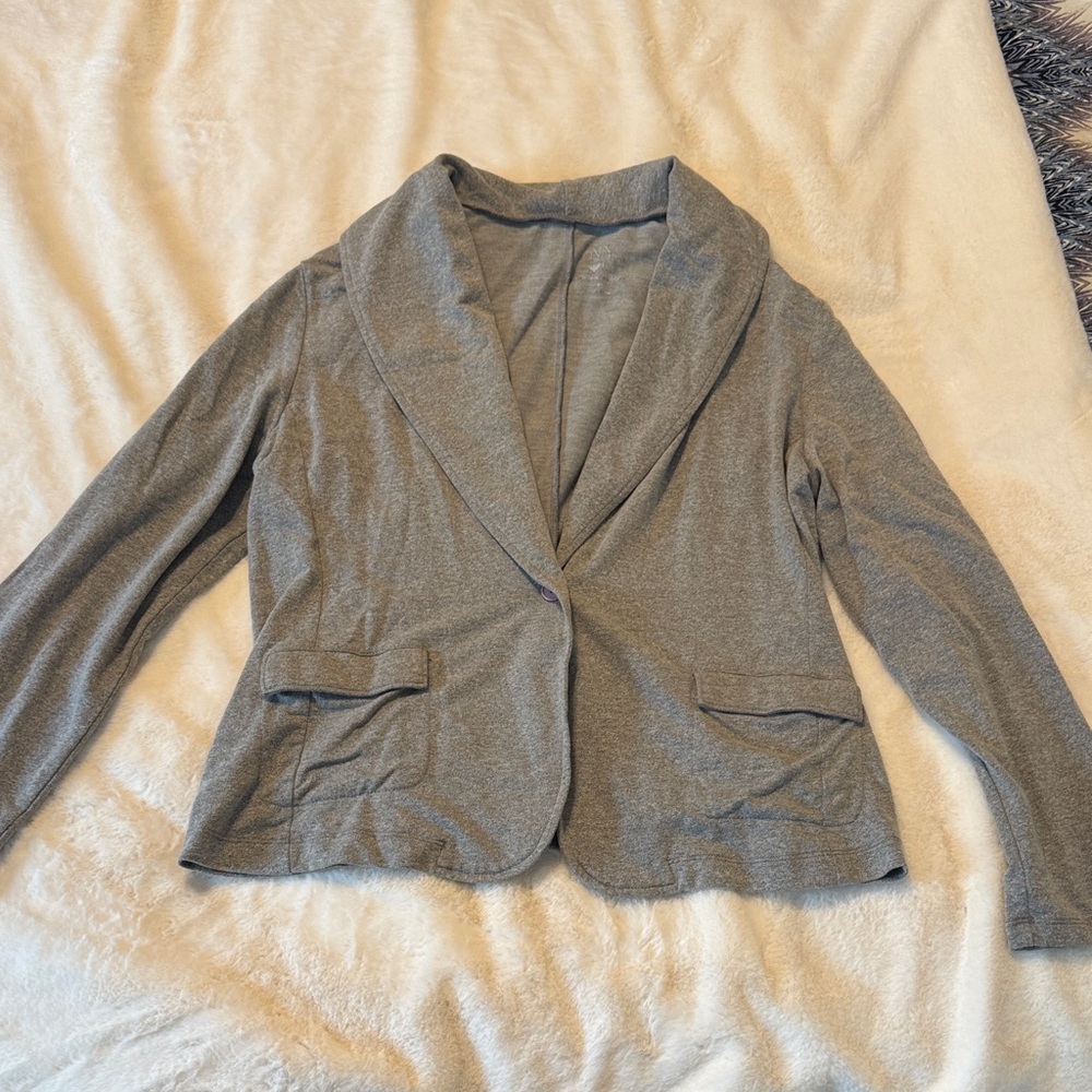 Women's Casual Gray Blazer Jacket